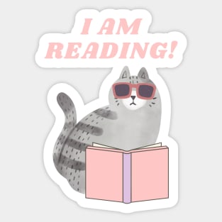 I am Reading! Sticker